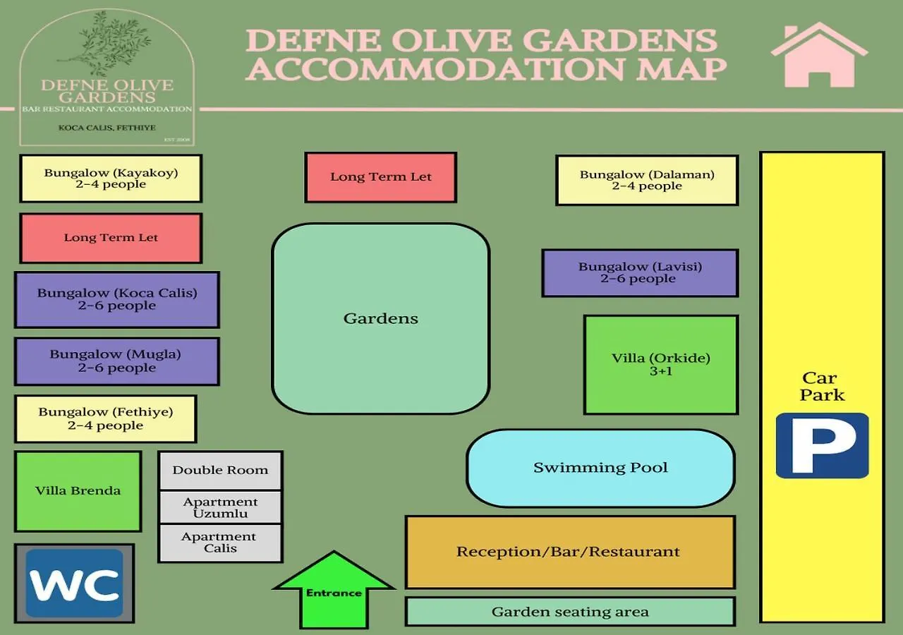 Defne Olive Gardens, Koca Calis, Fethiye - Previously Defne Pansiyon